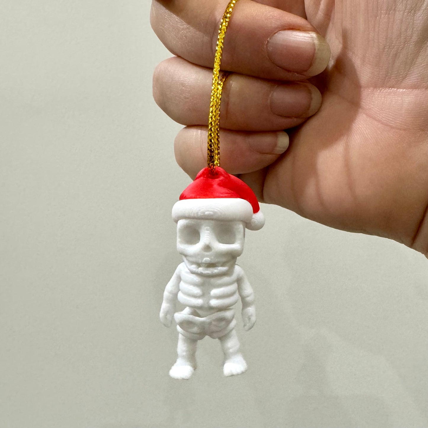 Articulated Skeleton Santa Tree Decoration
